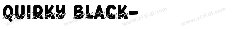Quirky Black字体转换